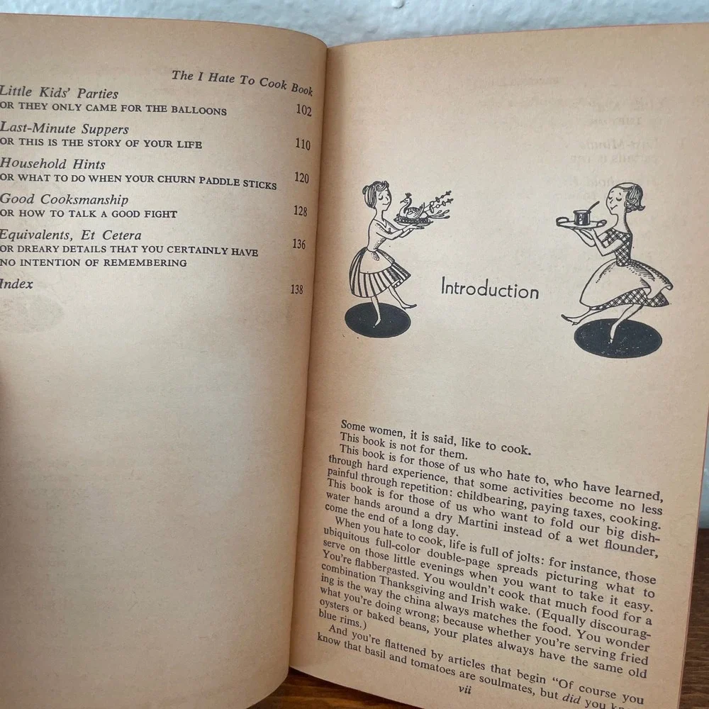 1960 The I Hate to Cook Book by Peg Bracken HC DJ Illustrated by Hilary Knight